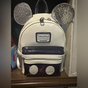 Disney Parks Loungefly 50th Mickey Mouse Space Mountain Mini Backpack